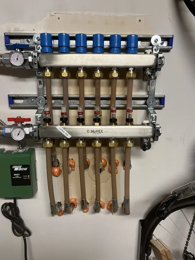 Plumber performing Gas Leak Detection at a residential property in Gantt